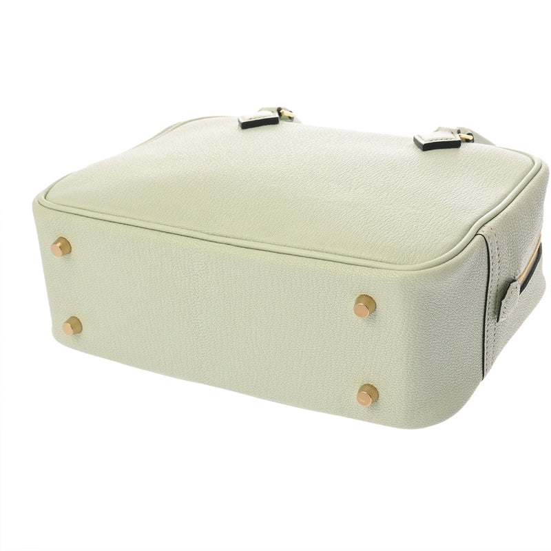 HERMES エルメス プリュム ミニ ヴェールフィズ K刻印(2025年頃) レディース シェーブル ハンドバッグ Aランク 中古 銀蔵