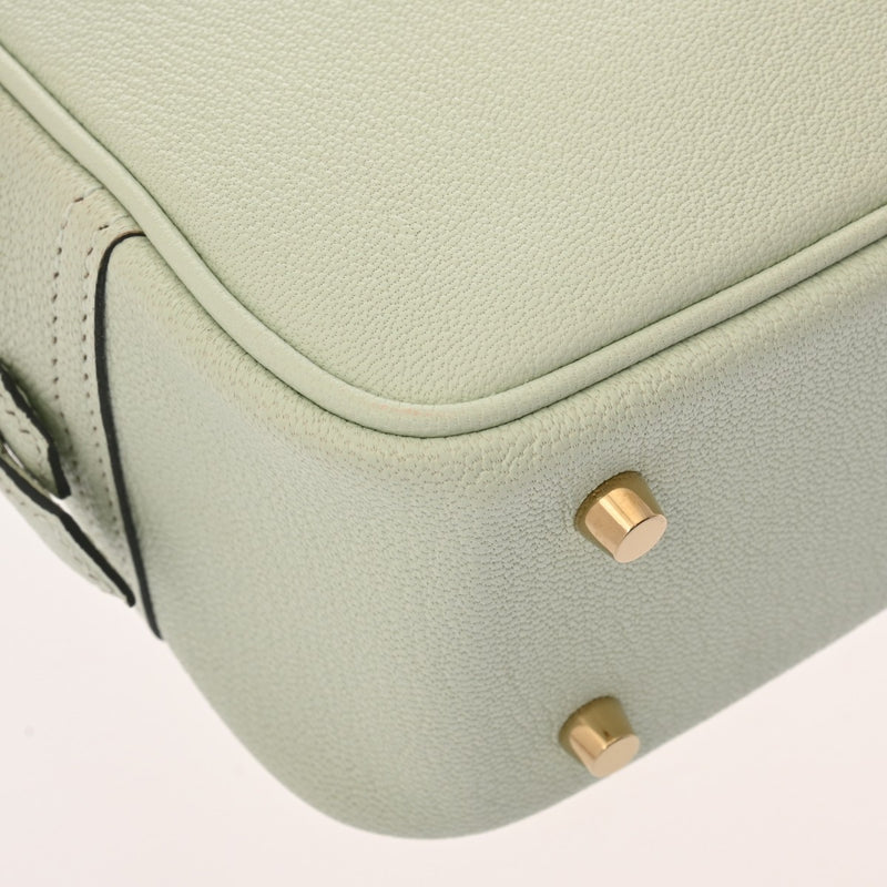 HERMES エルメス プリュム ミニ ヴェールフィズ K刻印(2025年頃) レディース シェーブル ハンドバッグ Aランク 中古 銀蔵