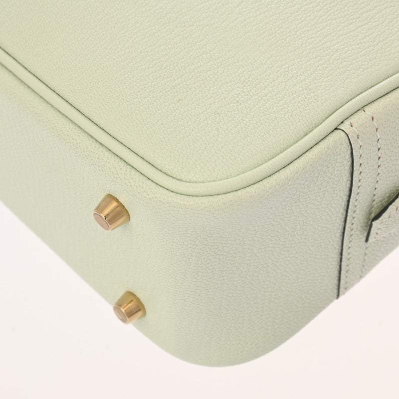 HERMES エルメス プリュム ミニ ヴェールフィズ K刻印(2025年頃) レディース シェーブル ハンドバッグ Aランク 中古 銀蔵