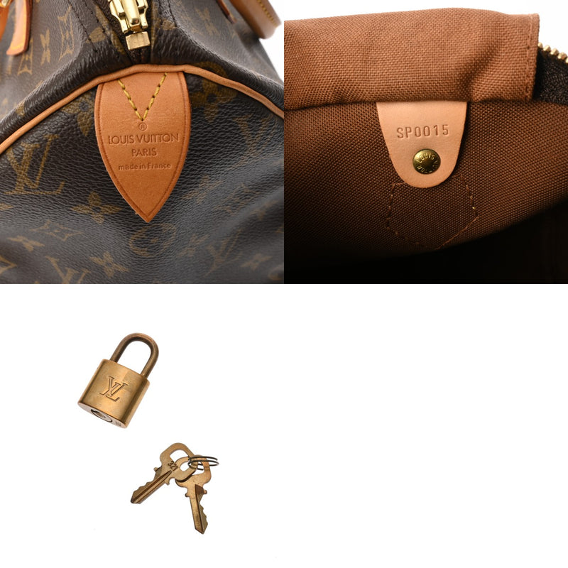LOUIS VUITTON ルイヴィトン モノグラム スピーディ30 旧型 ブラウン M41526 レディース モノグラムキャンバス ハンドバッグ Bランク 中古 銀蔵