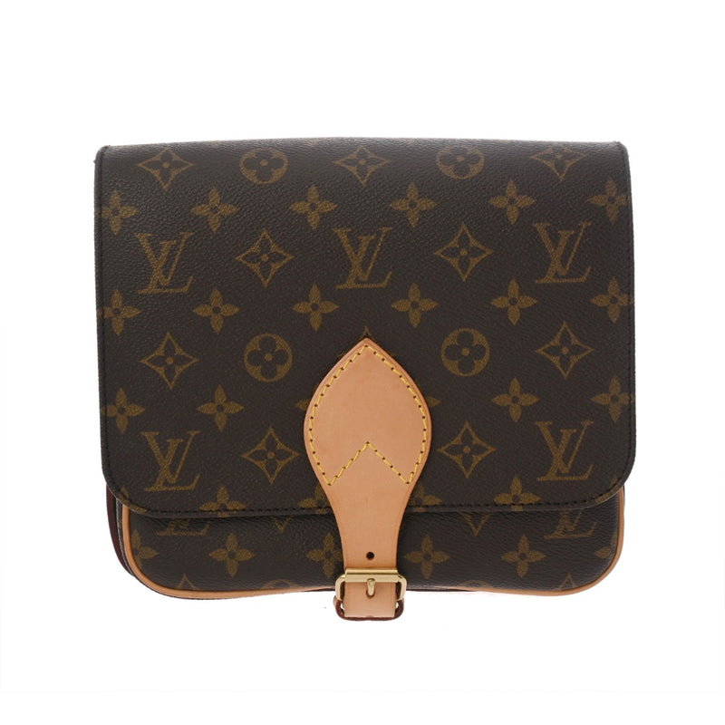 LOUIS VUITTON ルイヴィトン モノグラム カルトシエール MM ブラウン M51253 ユニセックス モノグラムキャンバス ショルダーバッグ ABランク 中古 銀蔵