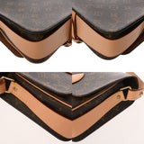 LOUIS VUITTON ルイヴィトン モノグラム カルトシエール MM ブラウン M51253 ユニセックス モノグラムキャンバス ショルダーバッグ ABランク 中古 銀蔵