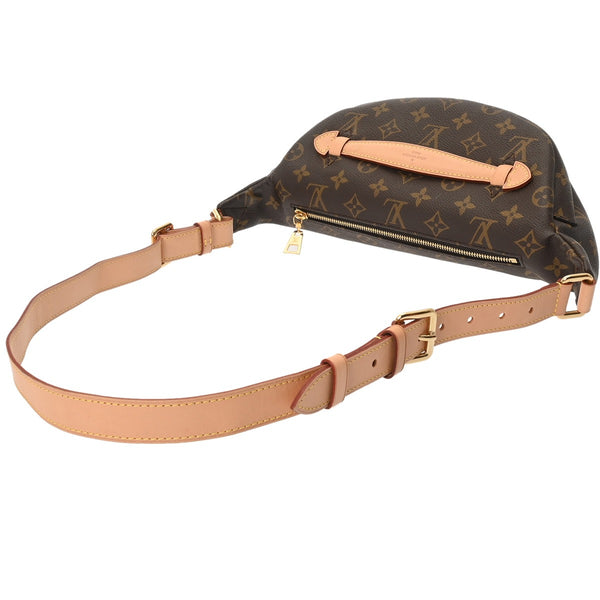 LOUIS VUITTON ルイヴィトン モノグラム バムバッグ ブラウン M43644 メンズ モノグラムキャンバス ボディバッグ Aランク 中古 銀蔵