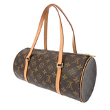 LOUIS VUITTON ルイヴィトン モノグラム パピヨン GM ブラウン M51385 レディース モノグラムキャンバス ハンドバッグ Bランク 中古 銀蔵