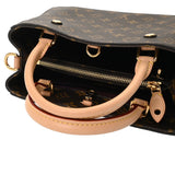 LOUIS VUITTON ルイヴィトン モノグラム モンテーニュ MM ブラウン M41056 レディース モノグラムキャンバス ハンドバッグ Aランク 中古 銀蔵