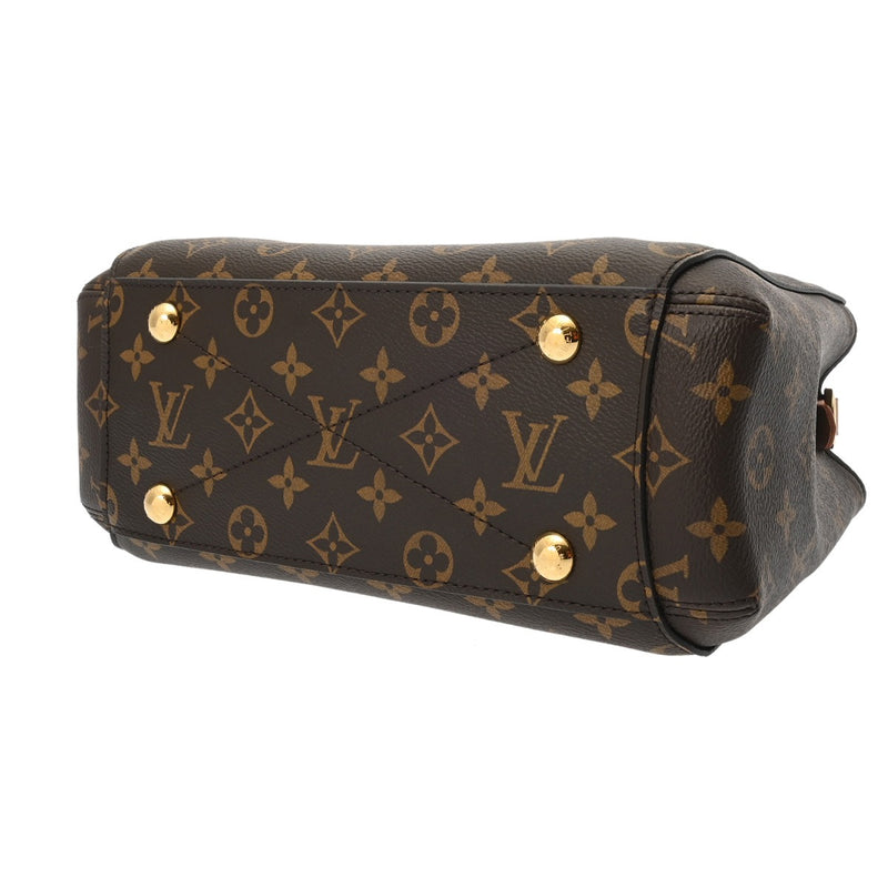 LOUIS VUITTON ルイヴィトン モノグラム モンテーニュ MM ブラウン M41056 レディース モノグラムキャンバス ハンドバッグ Aランク 中古 銀蔵