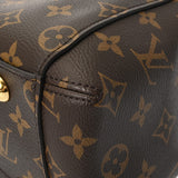 LOUIS VUITTON ルイヴィトン モノグラム モンテーニュ MM ブラウン M41056 レディース モノグラムキャンバス ハンドバッグ Aランク 中古 銀蔵