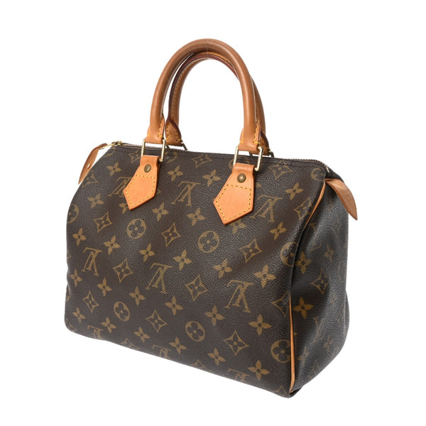 LOUIS VUITTON ルイヴィトン モノグラム スピーディ 25 ブラウン M41528 レディース モノグラムキャンバス ハンドバッグ Bランク 中古 銀蔵
