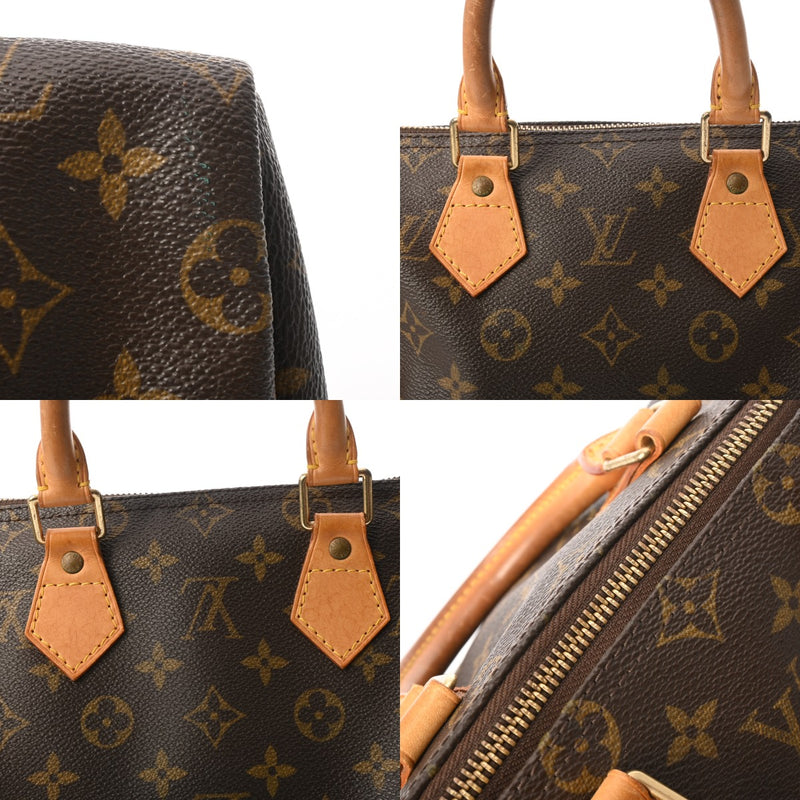 LOUIS VUITTON ルイヴィトン モノグラム スピーディ 25 ブラウン M41528 レディース モノグラムキャンバス ハンドバッグ Bランク 中古 銀蔵