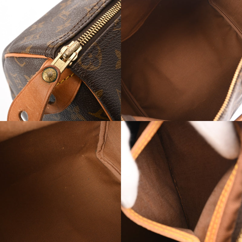 LOUIS VUITTON ルイヴィトン モノグラム スピーディ 35 旧型 ブラウン M41524 レディース モノグラムキャンバス ハンドバッグ Bランク 中古 銀蔵