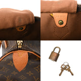 LOUIS VUITTON ルイヴィトン モノグラム スピーディ 35 旧型 ブラウン M41524 レディース モノグラムキャンバス ハンドバッグ Bランク 中古 銀蔵