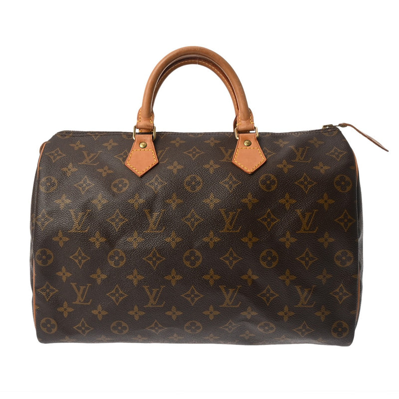 LOUIS VUITTON ルイヴィトン モノグラム スピーディ 35 旧型 ブラウン M41524 レディース モノグラムキャンバス ハンドバッグ Bランク 中古 銀蔵