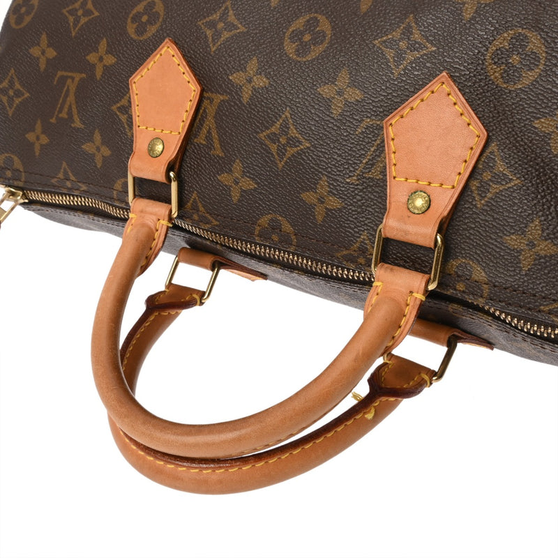 LOUIS VUITTON ルイヴィトン モノグラム スピーディ 35 旧型 ブラウン M41524 レディース モノグラムキャンバス ハンドバッグ Bランク 中古 銀蔵