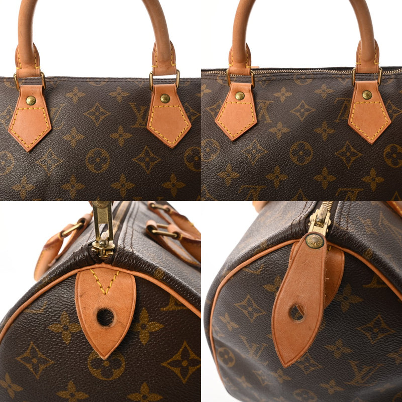 LOUIS VUITTON ルイヴィトン モノグラム スピーディ 35 旧型 ブラウン M41524 レディース モノグラムキャンバス ハンドバッグ Bランク 中古 銀蔵