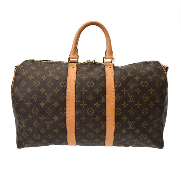 LOUIS VUITTON ルイヴィトン モノグラム キーポル バンドリエール 45 2WAY ブラウン M41418 ユニセックス モノグラムキャンバス ボストンバッグ Bランク 中古 銀蔵