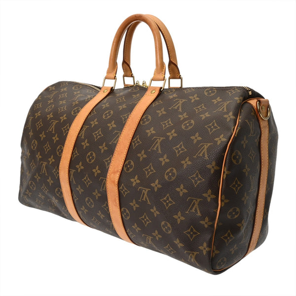 LOUIS VUITTON ルイヴィトン モノグラム キーポル バンドリエール 45 2WAY ブラウン M41418 ユニセックス モノグラムキャンバス ボストンバッグ Bランク 中古 銀蔵
