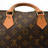 LOUIS VUITTON ルイヴィトン モノグラム スピーディ 35 旧型 ブラウン M41524 レディース モノグラムキャンバス ハンドバッグ Bランク 中古 銀蔵