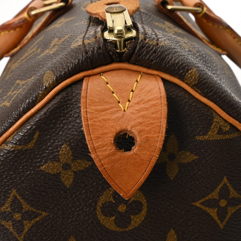 LOUIS VUITTON ルイヴィトン モノグラム スピーディ 35 旧型 ブラウン M41524 レディース モノグラムキャンバス ハンドバッグ Bランク 中古 銀蔵