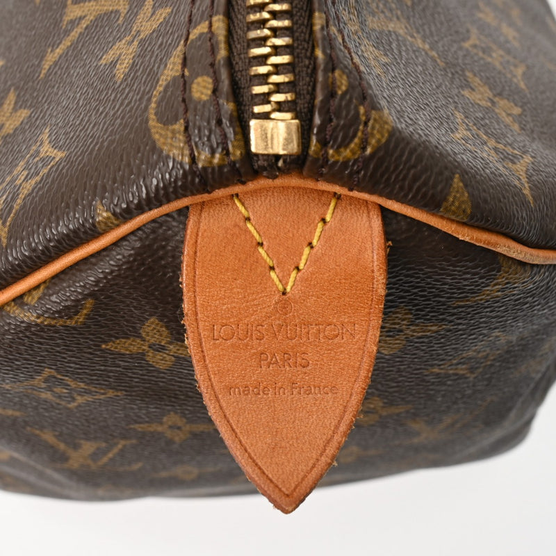LOUIS VUITTON ルイヴィトン モノグラム スピーディ 35 旧型 ブラウン M41524 レディース モノグラムキャンバス ハンドバッグ Bランク 中古 銀蔵