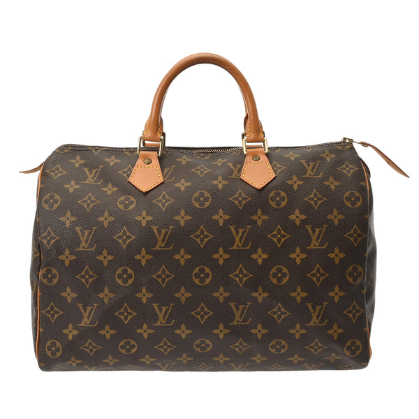 LOUIS VUITTON ルイヴィトン モノグラム スピーディ 35 旧型 ブラウン M41524 レディース モノグラムキャンバス ハンドバッグ Bランク 中古 銀蔵