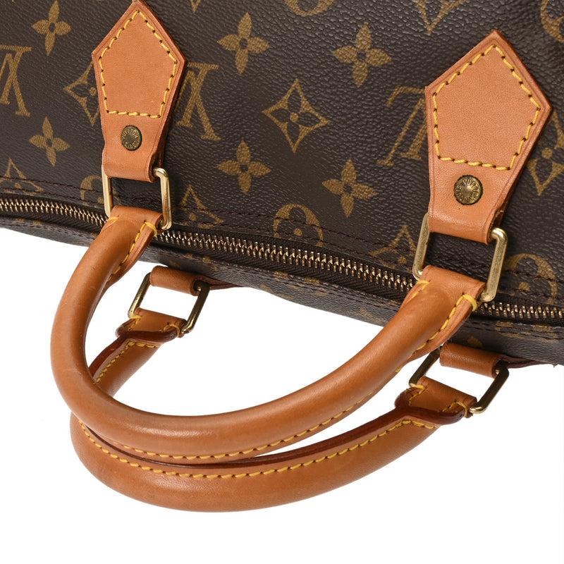 LOUIS VUITTON ルイヴィトン モノグラム スピーディ 35 旧型 ブラウン M41524 レディース モノグラムキャンバス ハンドバッグ Bランク 中古 銀蔵