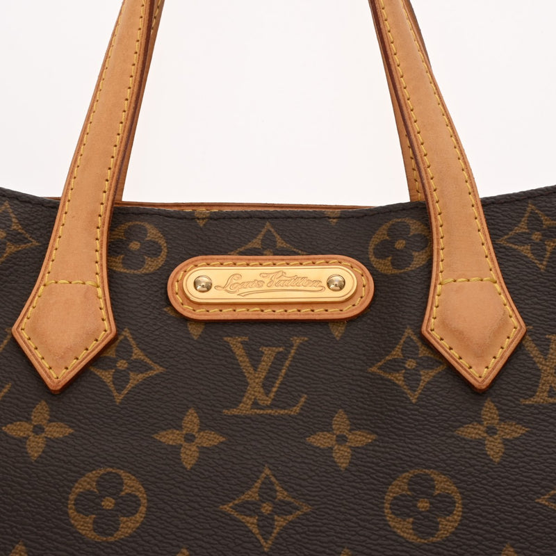 LOUIS VUITTON ルイヴィトン モノグラム ウィルシャーPM ブラウン M45643 レディース モノグラムキャンバス ハンドバッグ Bランク 中古 銀蔵