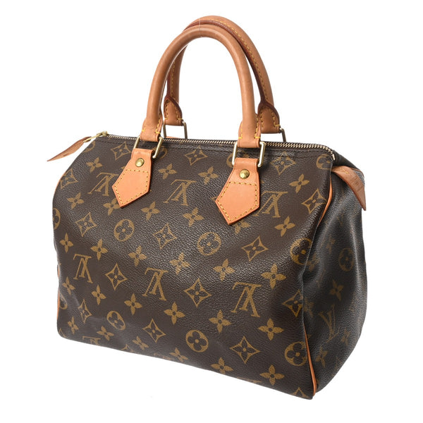 LOUIS VUITTON ルイヴィトン モノグラム スピーディ 25 旧型 ブラウン M41528 レディース モノグラムキャンバス ハンドバッグ Bランク 中古 銀蔵