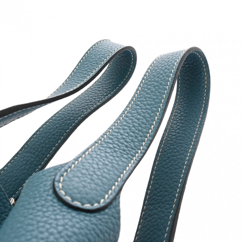 HERMES エルメス ピコタンロック PM ブルージーン □P刻印(2012年頃) レディース トリヨンクレマンス ハンドバッグ Bランク 中古 銀蔵