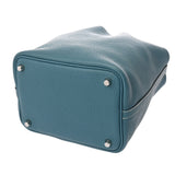 HERMES エルメス ピコタンロック PM ブルージーン □P刻印(2012年頃) レディース トリヨンクレマンス ハンドバッグ Bランク 中古 銀蔵
