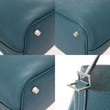 HERMES エルメス ピコタンロック PM ブルージーン □P刻印(2012年頃) レディース トリヨンクレマンス ハンドバッグ Bランク 中古 銀蔵