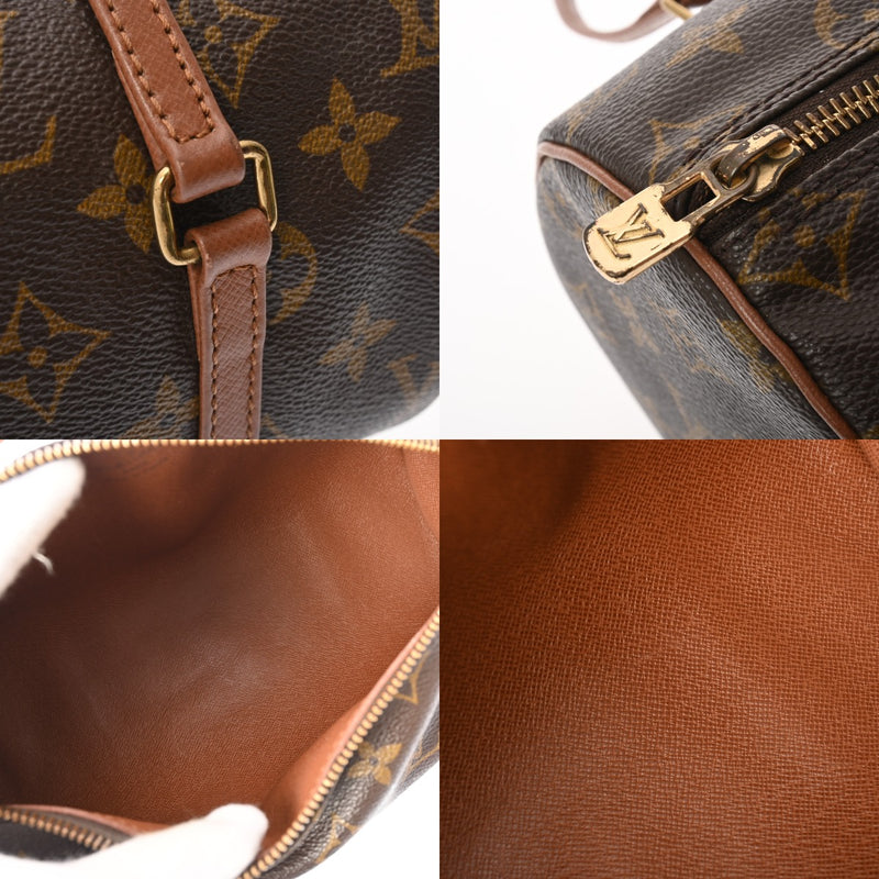 LOUIS VUITTON ルイヴィトン モノグラム パピヨン PM 旧型 ブラウン M51366 レディース モノグラムキャンバス ハンドバッグ Bランク 中古 銀蔵