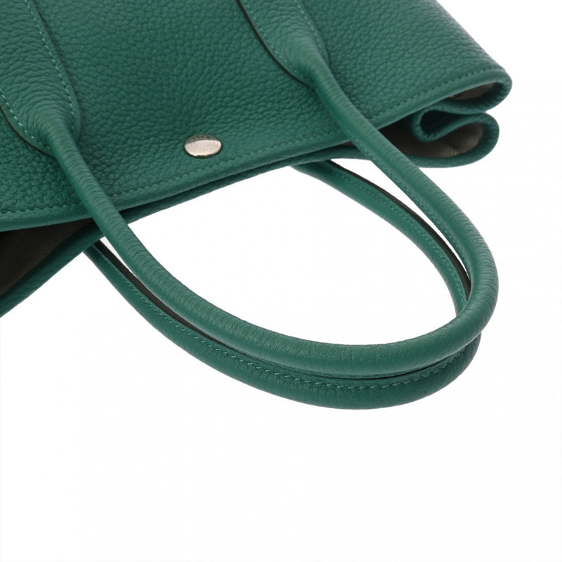 HERMES エルメス ガーデンパーティ TPM ヴェールヴェローヌ Y刻印(2020年頃) レディース ネゴンダ ハンドバッグ ABランク 中古 銀蔵