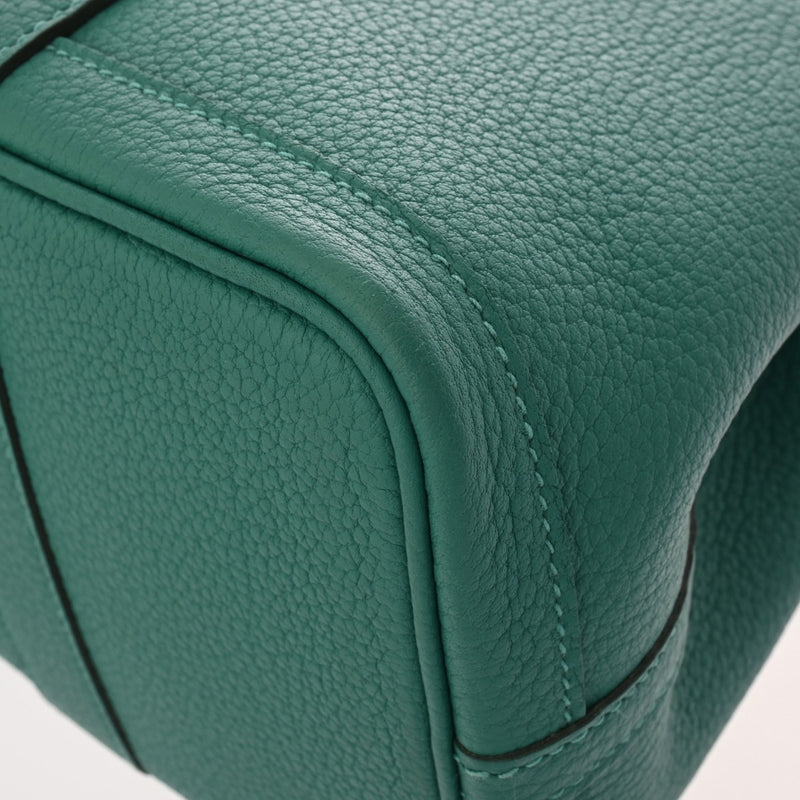 HERMES エルメス ガーデンパーティ TPM ヴェールヴェローヌ Y刻印(2020年頃) レディース ネゴンダ ハンドバッグ ABランク 中古 銀蔵