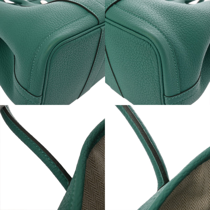 HERMES エルメス ガーデンパーティ TPM ヴェールヴェローヌ Y刻印(2020年頃) レディース ネゴンダ ハンドバッグ ABランク 中古 銀蔵