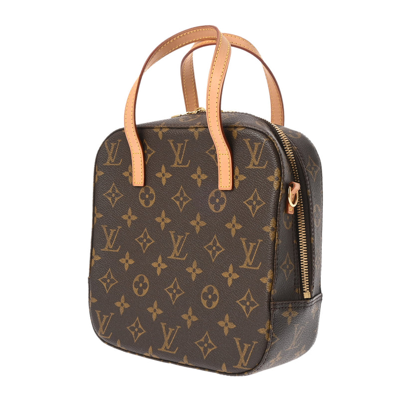 LOUIS VUITTON ルイヴィトン モノグラム スポンティーニ 2WAY ブラウン M47500 レディース モノグラムキャンバス ハンドバッグ Aランク 中古 銀蔵