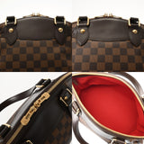 LOUIS VUITTON ルイヴィトン ダミエ リヴィントン PM ブラウン N41157 レディース ダミエキャンバス ハンドバッグ Aランク 中古 銀蔵
