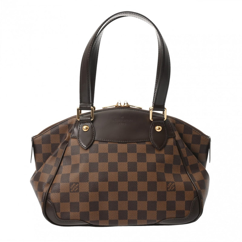 LOUIS VUITTON ルイヴィトン ダミエ リヴィントン PM ブラウン N41157 レディース ダミエキャンバス ハンドバッグ Aランク 中古 銀蔵