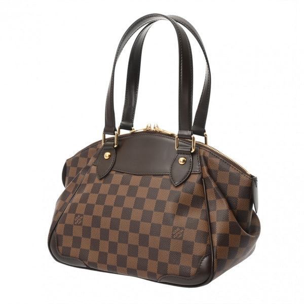 LOUIS VUITTON ルイヴィトン ダミエ リヴィントン PM ブラウン N41157 レディース ダミエキャンバス ハンドバッグ Aランク 中古 銀蔵