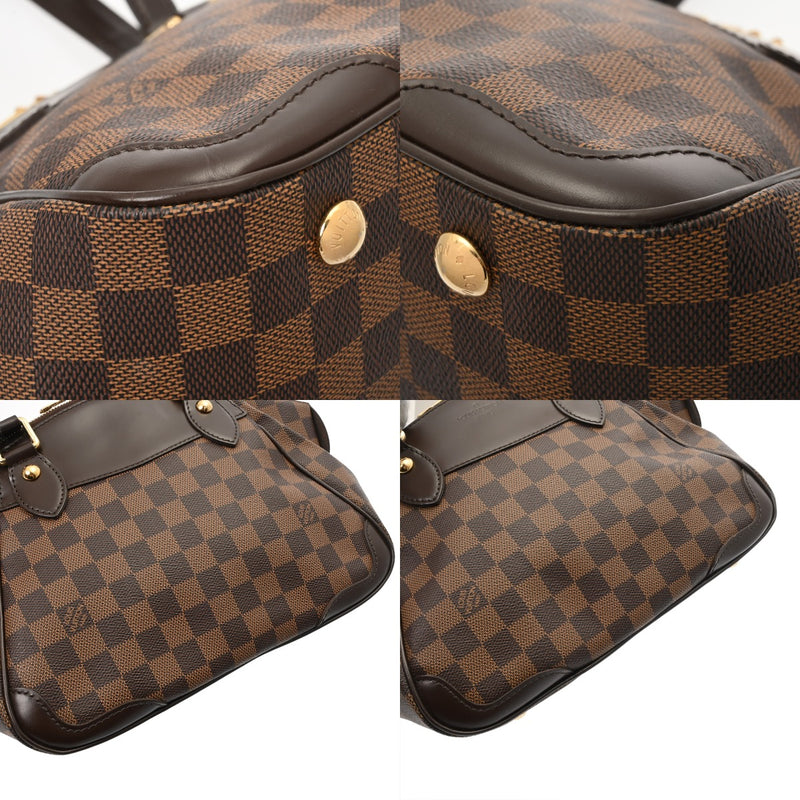 LOUIS VUITTON ルイヴィトン ダミエ リヴィントン PM ブラウン N41157 レディース ダミエキャンバス ハンドバッグ Aランク 中古 銀蔵