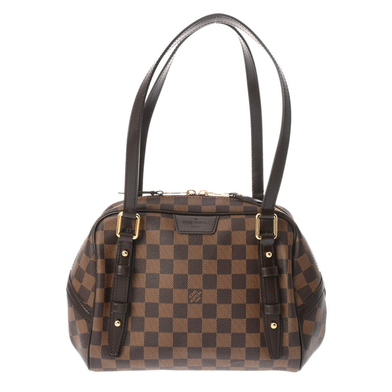 LOUIS VUITTON ルイヴィトン ダミエ リヴィントン PM ブラウン N41157 レディース ダミエキャンバス ハンドバッグ ABランク 中古 銀蔵