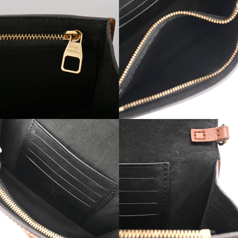 LOUIS VUITTON ルイヴィトン モノグラムリバース ポルトフォイユ ドーフィーヌ ブラウン M68746 レディース モノグラムキャンバス ショルダーバッグ ABランク 中古 銀蔵