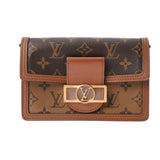 LOUIS VUITTON ルイヴィトン モノグラムリバース ポルトフォイユ ドーフィーヌ ブラウン M68746 レディース モノグラムキャンバス ショルダーバッグ ABランク 中古 銀蔵