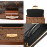 LOUIS VUITTON ルイヴィトン モノグラムリバース ポルトフォイユ ドーフィーヌ ブラウン M68746 レディース モノグラムキャンバス ショルダーバッグ ABランク 中古 銀蔵