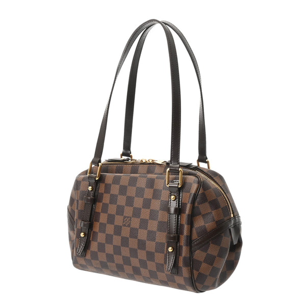 LOUIS VUITTON ルイヴィトン ダミエ リヴィントン PM ブラウン N41157 レディース ダミエキャンバス ハンドバッグ ABランク 中古 銀蔵