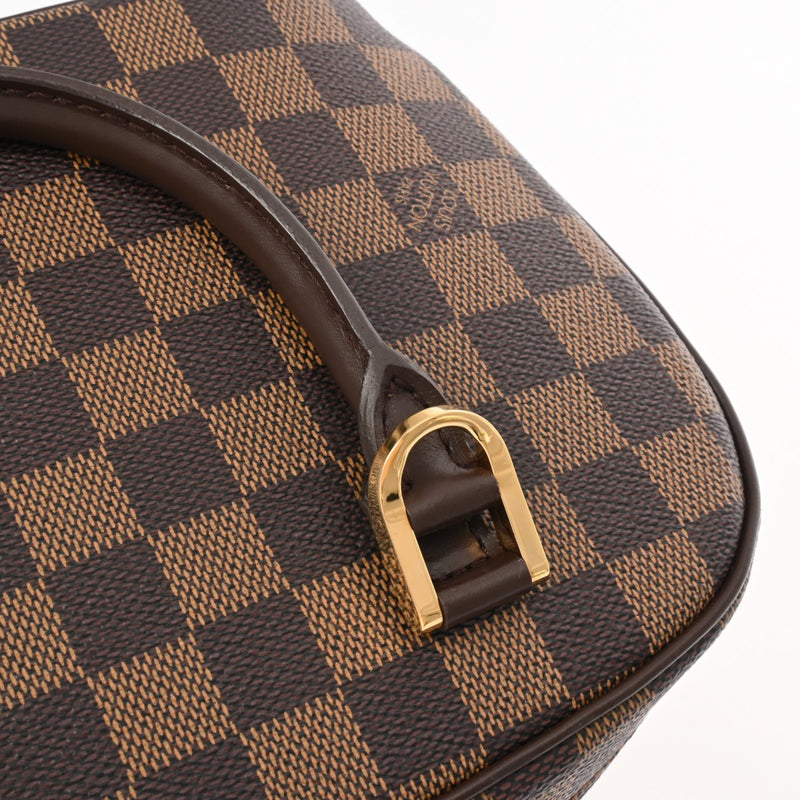 LOUIS VUITTON ルイヴィトン ダミエ サリア ミニ ブラウン N51286 レディース ダミエキャンバス ハンドバッグ Aランク 中古 銀蔵