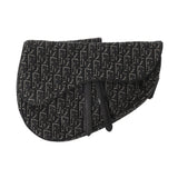 CHRISTIAN DIOR クリスチャンディオール オブリーク サドル ブラック 1ADP0093YKY ユニセックス オブリークキャンバス ウエストバッグ Bランク 中古 銀蔵