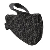CHRISTIAN DIOR クリスチャンディオール オブリーク サドル ブラック 1ADP0093YKY ユニセックス オブリークキャンバス ウエストバッグ Bランク 中古 銀蔵