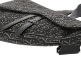 CHRISTIAN DIOR クリスチャンディオール オブリーク サドル ブラック 1ADP0093YKY ユニセックス オブリークキャンバス ウエストバッグ Bランク 中古 銀蔵