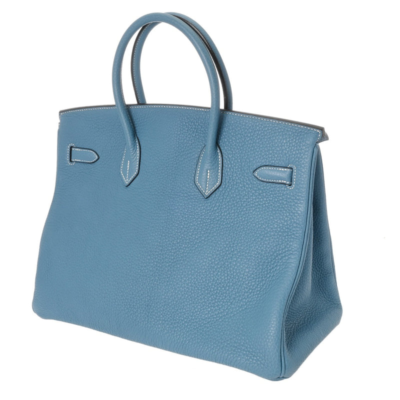 HERMES エルメス バーキン 35 ブルージーン □I刻印(2005年頃) ユニセックス トゴ ハンドバッグ ABランク 中古 銀蔵
