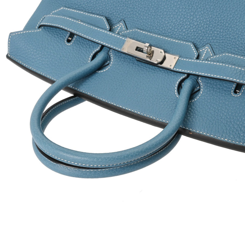 HERMES エルメス バーキン 35 ブルージーン □I刻印(2005年頃) ユニセックス トゴ ハンドバッグ ABランク 中古 銀蔵
